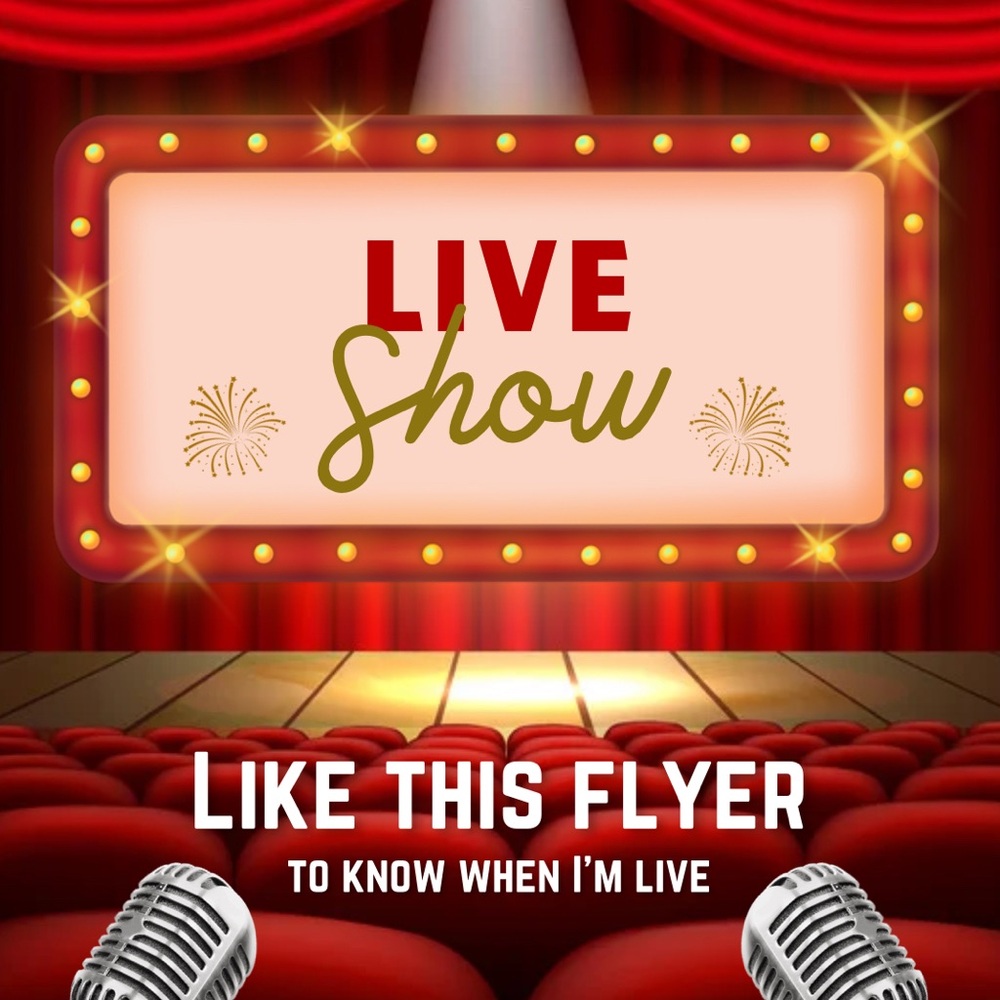 New to live shows, give me a like so you can get notified when I’m live!